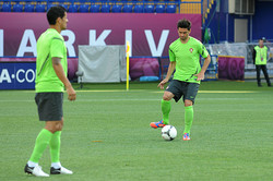 Тренировка сборной Криштиану Роналдо на стадионе «Металлист»