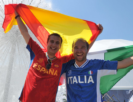 Евро-2012: Стартовые составы Италии и Испании
