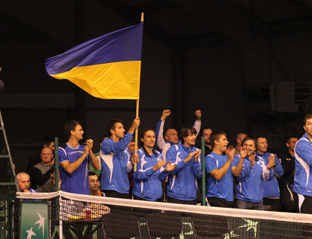 Украинцы одержали победу в матче Кубка Девиса