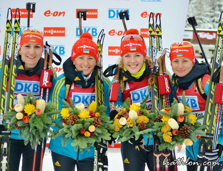 Украинские биатлонистки завоевали золото Олимпиады в Сочи!
