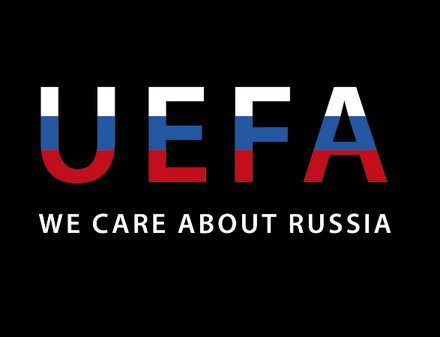 УЕФА запретила украинцам вывешивать баннер про Россию