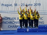 Юные синхронистки с медалями вернулись с чемпионата Европы